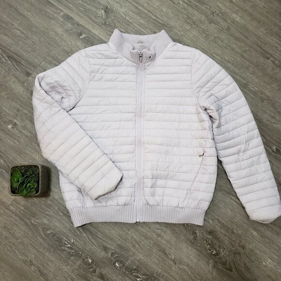 Hyba Jackets & Blazers - Hyba Lavender Spring Puffer Coat Bomber Jacket Sz XXL Purple